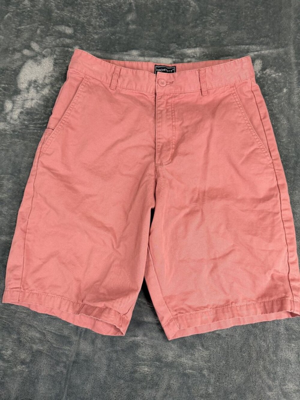 Architect Mens Coral Flat Front Shorts 30